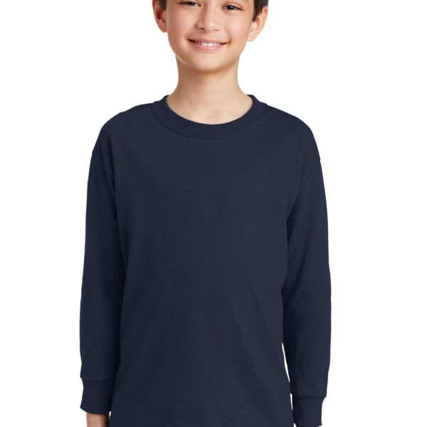 Youth Heavy Cotton  100% Cotton Long Sleeve T Shirt Thumbnail